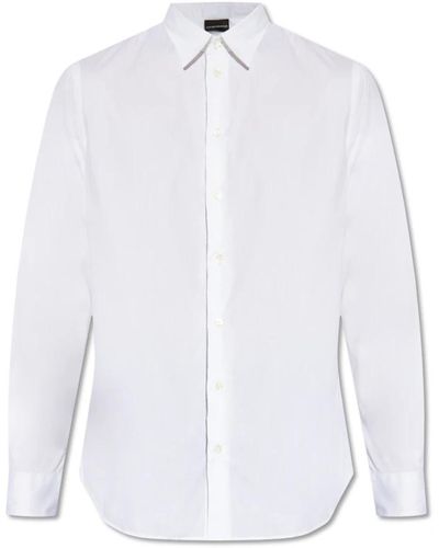Emporio Armani Klassisches hemd - Weiß