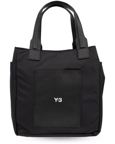 Y-3 Shopper-tasche mit logo - Schwarz