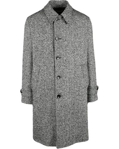 Department 5 Single-Breasted Coats - Grey