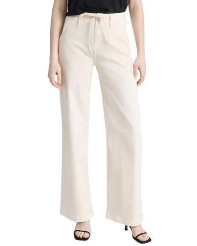 PAIGE Wide Trousers - Natural