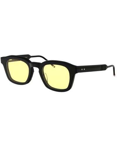 Thom Browne Stylische sonnenbrille mit einzigartigem design - Schwarz