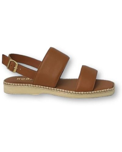 Hogan Flat Sandals - Brown