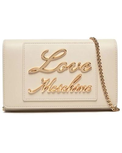 Love Moschino Ivory taschen für stilvolle fashionistas - Natur