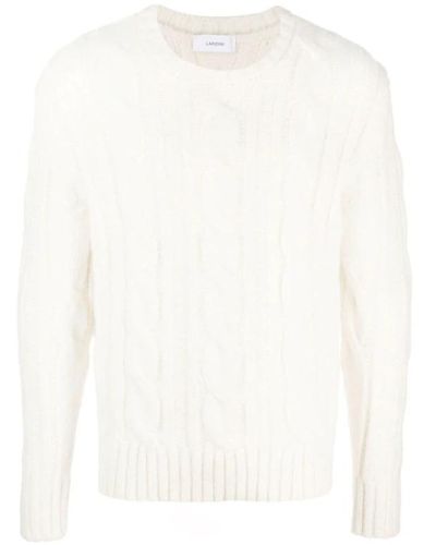 Lardini Round-Neck Knitwear - White