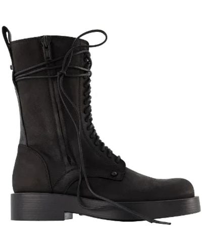 Ann Demeulemeester Shoes > boots > lace-up boots - Noir