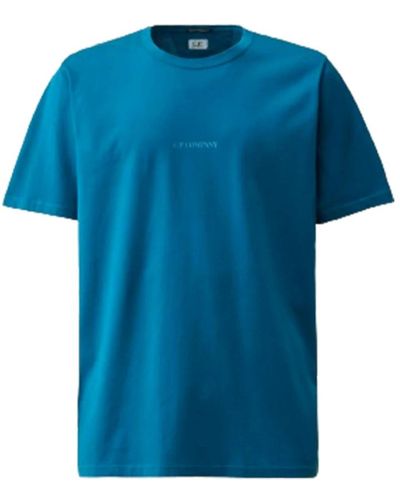 C.P. Company Resist dyed logo t-shirt - Blau