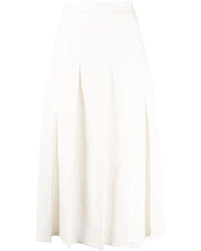 P.A.R.O.S.H. Midi Skirts - White
