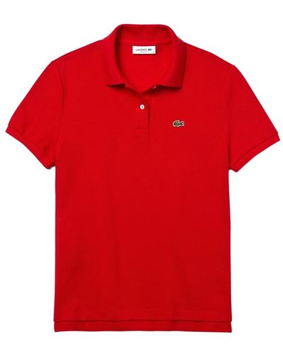 Lacoste Polo classico fit basic logo e rosso