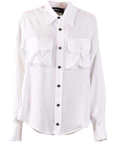 DSquared² Stilvolle hemden für männer und frauen - Weiß