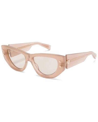 Balmain Klare sonnenbrille für den täglichen gebrauch - Pink