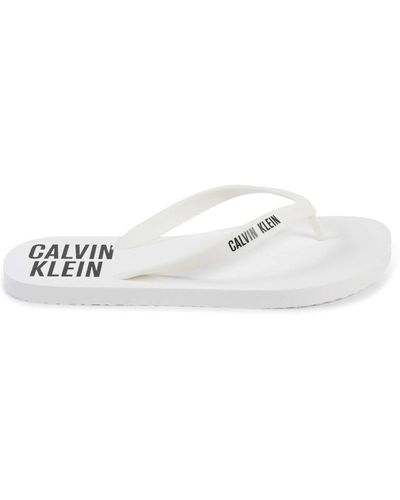 Calvin Klein Flip Flops - White