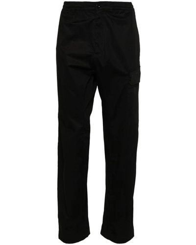 C.P. Company Straight Trousers - Black