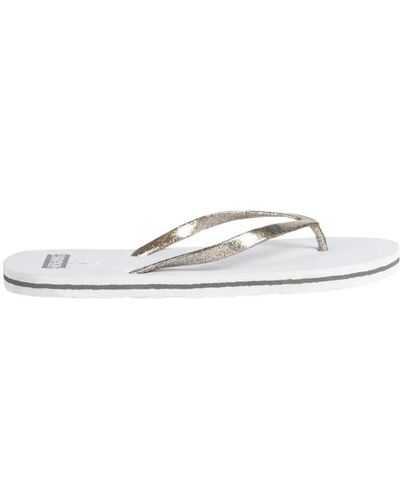 Champion Sandali slip-on con punta arrotondata e dettagli glitterati - Bianco
