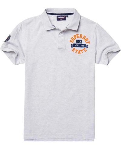 Superdry Logo polo shirt - klassischer stil - Weiß
