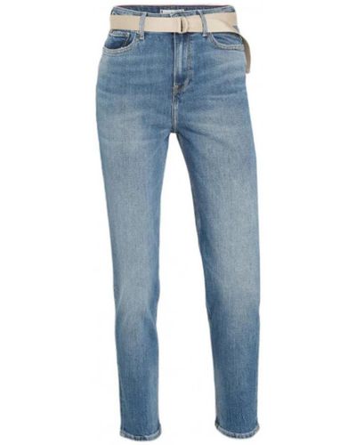 Tommy Hilfiger Gramercy mom jeans aus recyceltem stretch-denim - Blau