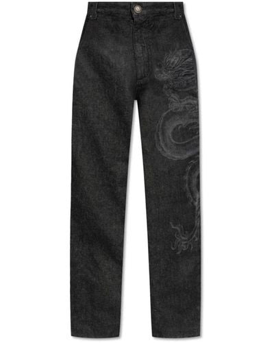 Balmain Straight leg jeans - Schwarz