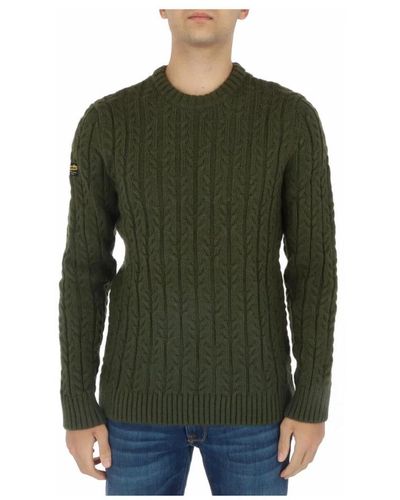 Superdry Round-Neck Knitwear - Green