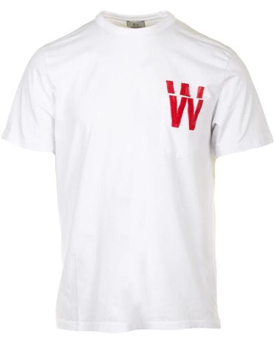 Woolrich Tops > t-shirts - Blanc