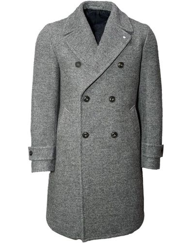 L.B.M. 1911 Double-Breasted Coats - Grey