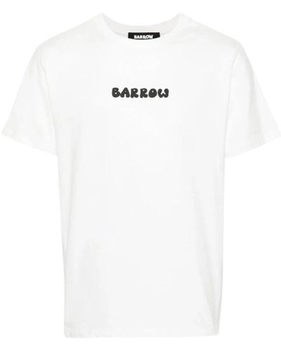 Barrow Teddy print t-shirt - Weiß