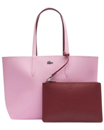 Lacoste Tote Bags - Purple