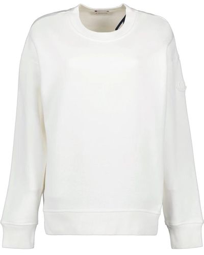 Moncler Metallic logo sweatshirt - Weiß