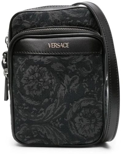 Versace Barocco crossbody tasche in schwarz