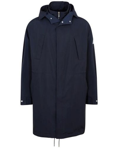 Dior Hooded Parka Coat - Blue