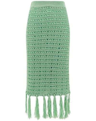 Erika Cavallini Semi Couture Midi Skirts - Green