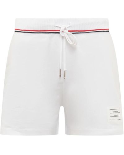 Thom Browne Shorts > casual shorts - Blanc