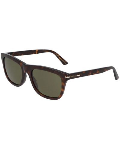 Gucci Quadratische sonnenbrille - Schwarz