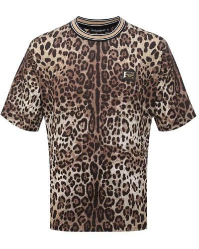 Dolce & Gabbana Leopard print t-shirt - Braun