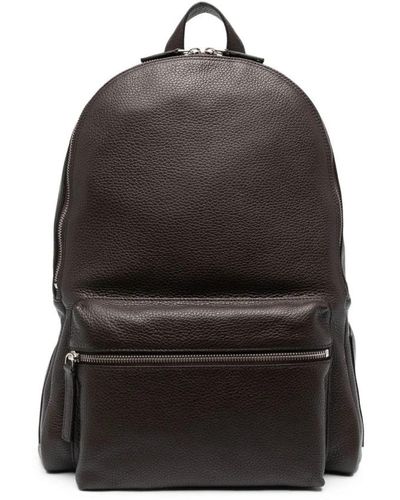 Orciani Leder micron rucksack,stilvolle bucket bag & rucksack - Schwarz