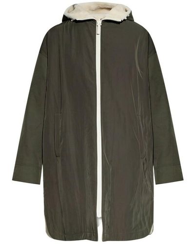 Yves Salomon Reversible jacket with logo - Verde