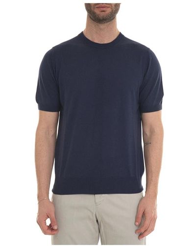 Canali Stylisches t-shirt für männer - Blau