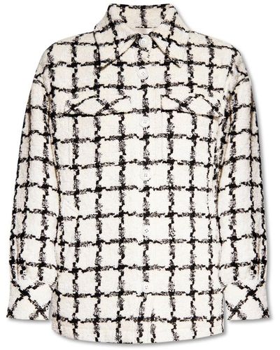 Diane von Furstenberg Manon tweed jacket - Blanco