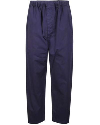 Lemaire Trousers > straight trousers - Bleu