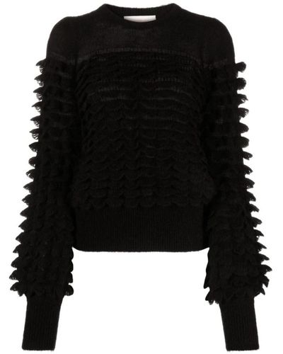 Zimmermann Round-Neck Knitwear - Black
