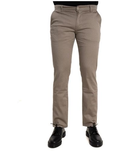 Armani Exchange Slim-Fit Trousers - Grey