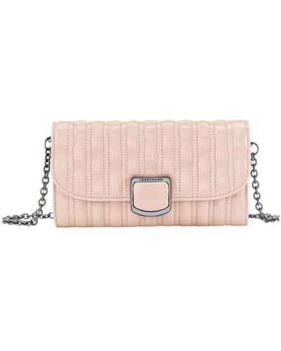 Longchamp Elegant chain strap wallet - Rosa