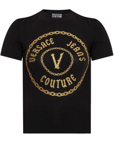 Versace Camiseta con logo - Negro
