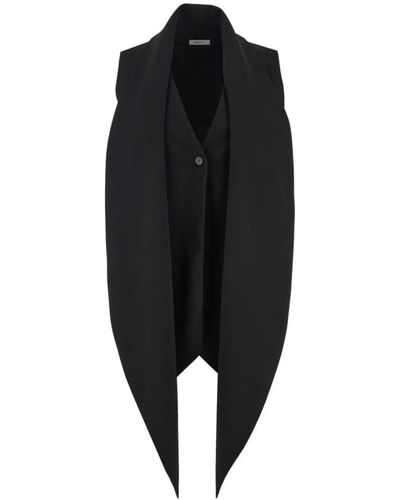 Ferragamo Schwarzer v-ausschnitt pullover mit gürteldetail