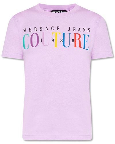 Versace T-shirt with logo - Rosa