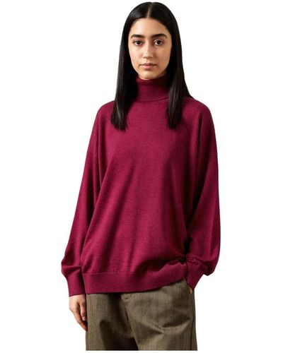 Massimo Alba Knitwear > turtlenecks - Rouge