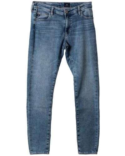 AG Jeans Jeans legging ankle fit de lujo - Azul