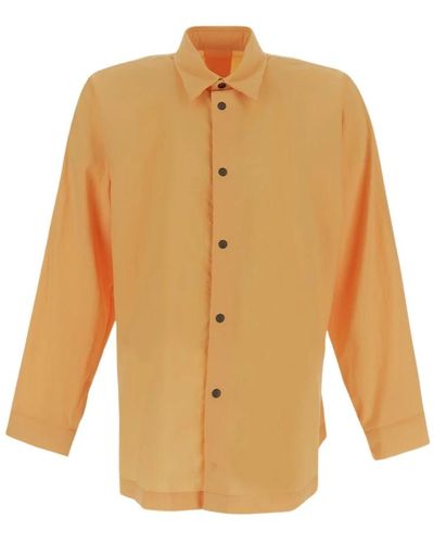 Issey Miyake Homme plissé polyester hemd - Orange