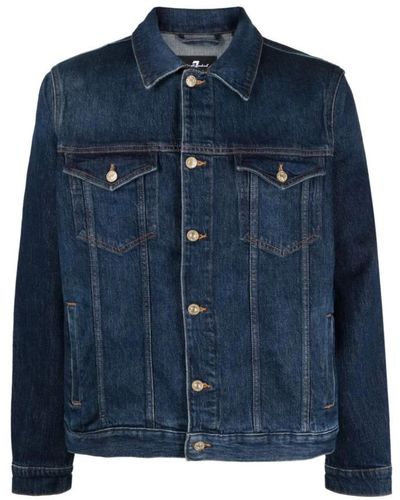 7 For All Mankind Denim Jackets - Blue