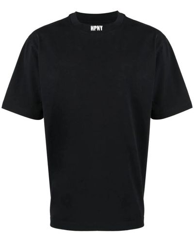 Heron Preston Es Baumwoll-T-Shirt mit HPNY-Logo - Schwarz