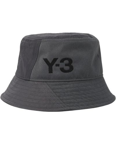 Y-3 Moderner tonal panel bucket hat - Grau