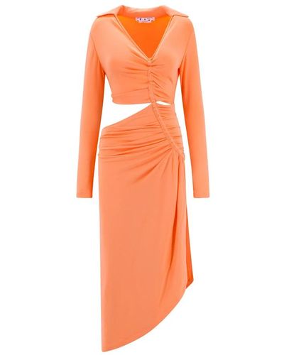 Off-White c/o Virgil Abloh Midi Dresses - Orange